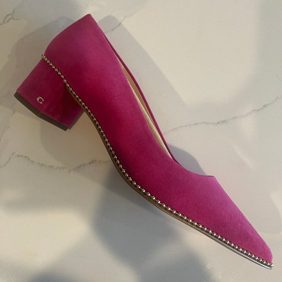 Coach Shoes Coach Cerise Willa 45 Suede Pump Poshmark